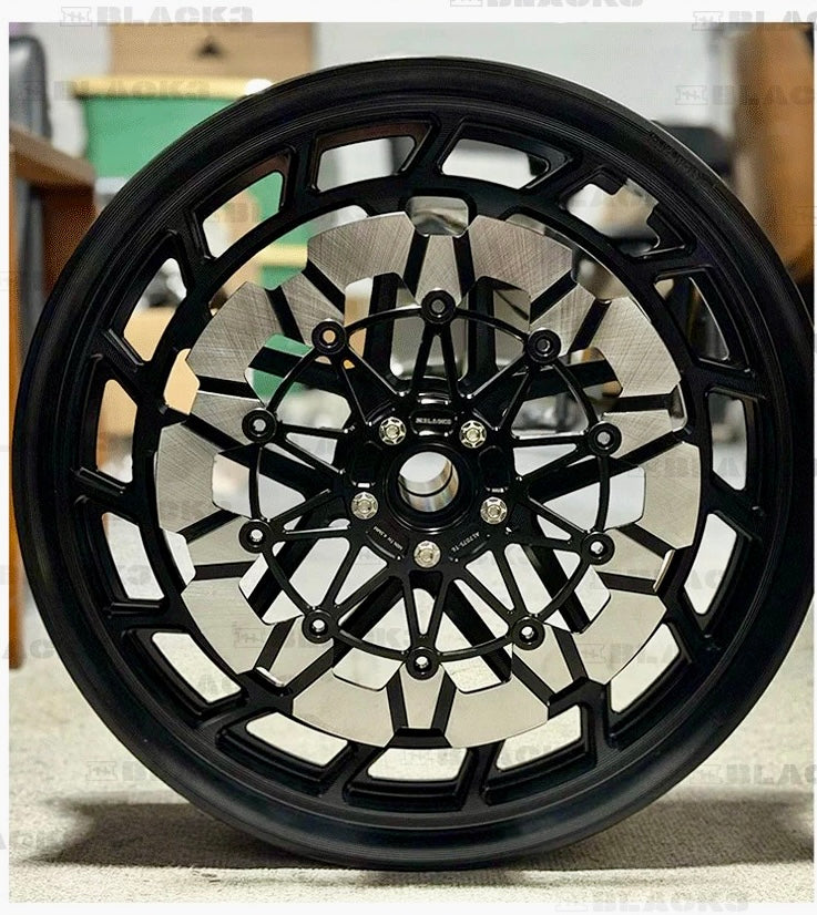 HOLO-5 CNC forged wheel for Harley-Davidson, side profile
