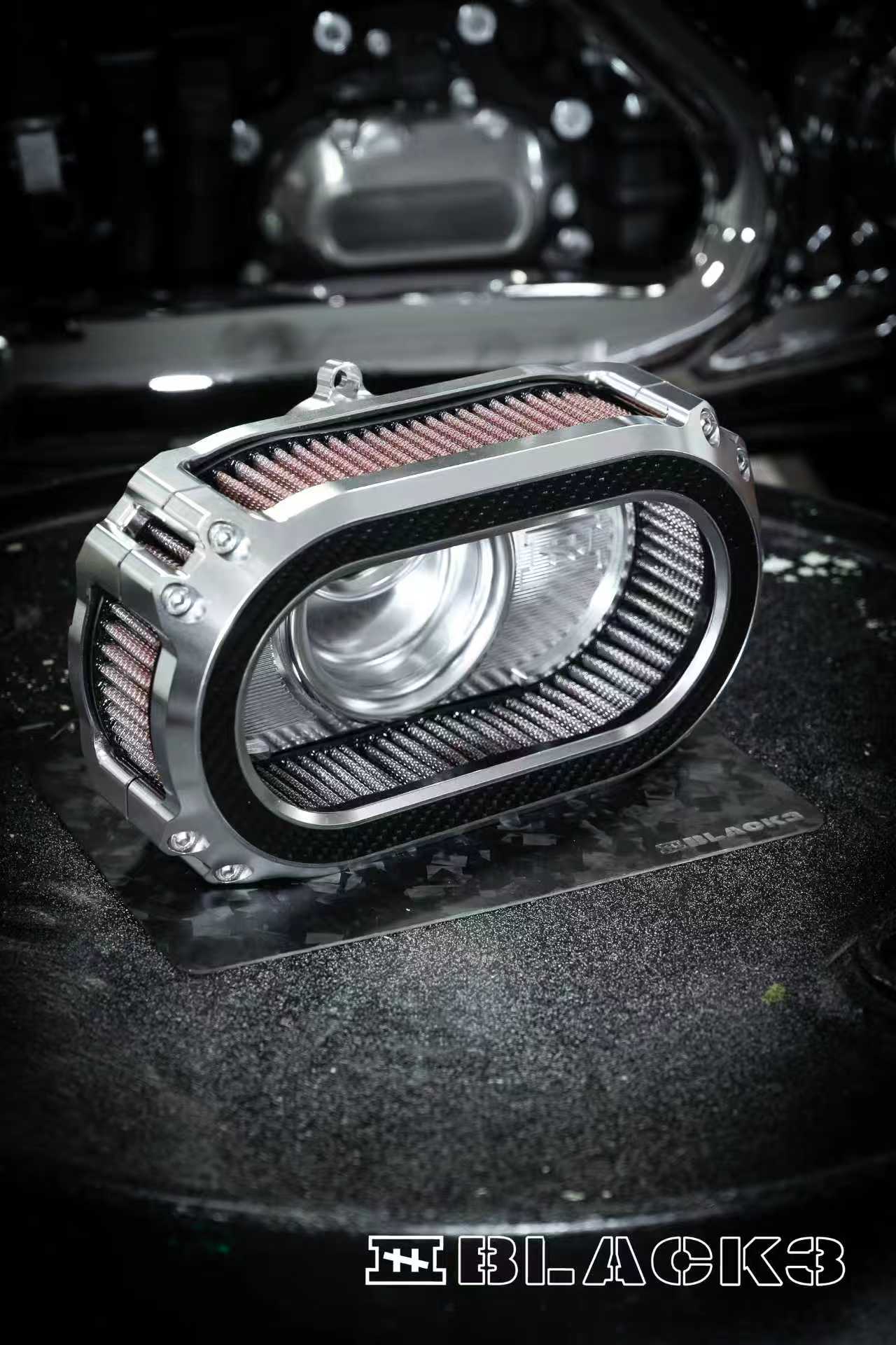Black3 M8-GEN2 High-Flow Transparent Air Cleaner