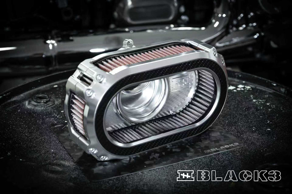 Black3 M8-GEN2 High-Flow Transparent Air Cleaner