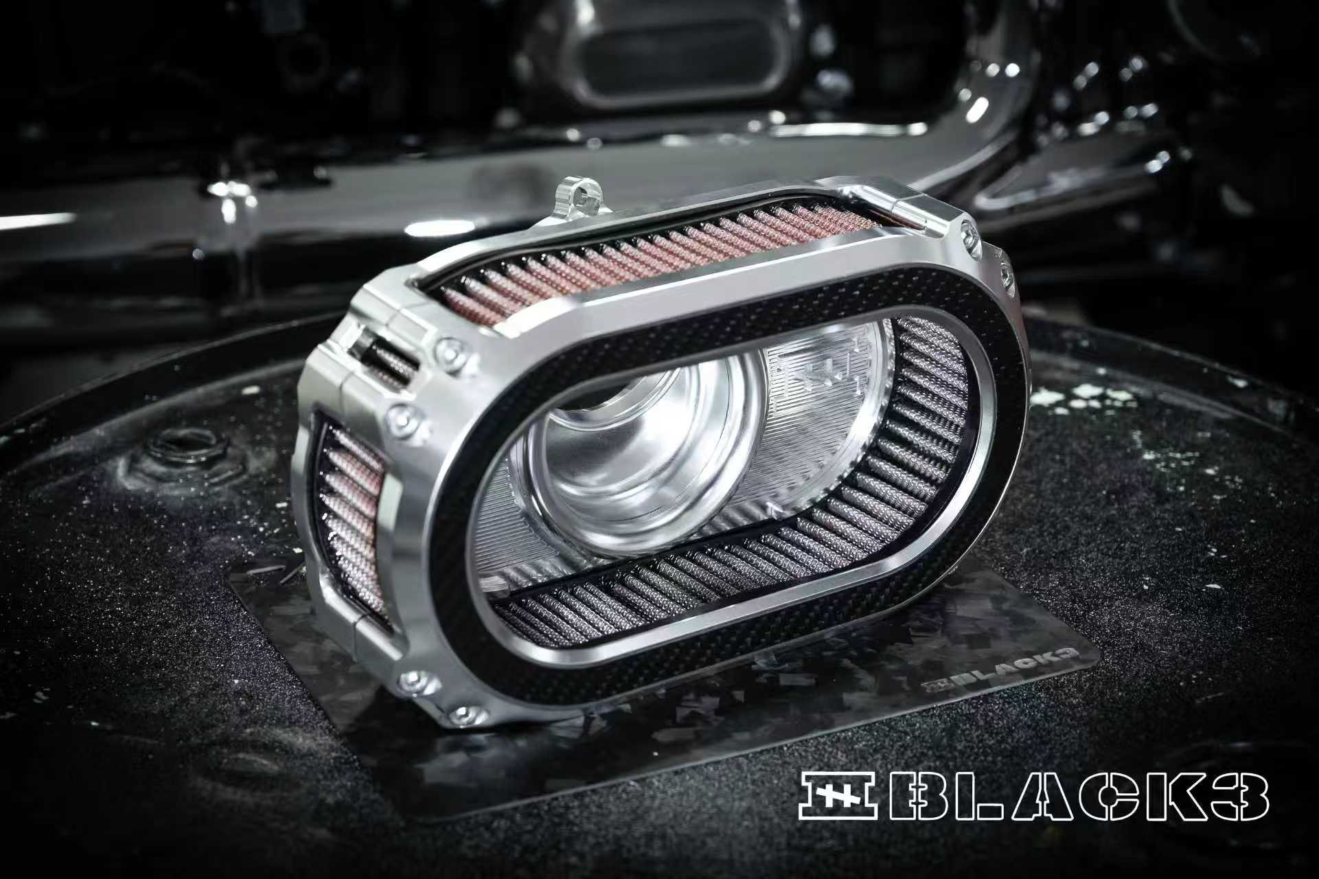 Black3 M8-GEN2 High-Flow Transparent Air Cleaner