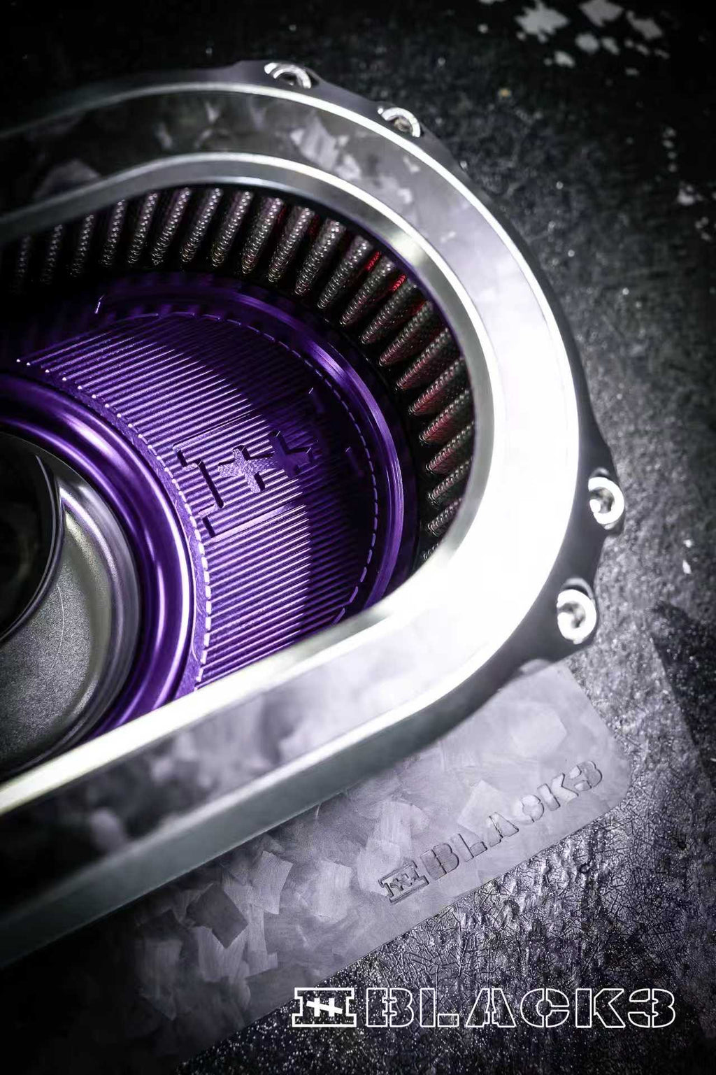 Black3 M8-GEN2 High-Flow Transparent Air Cleaner