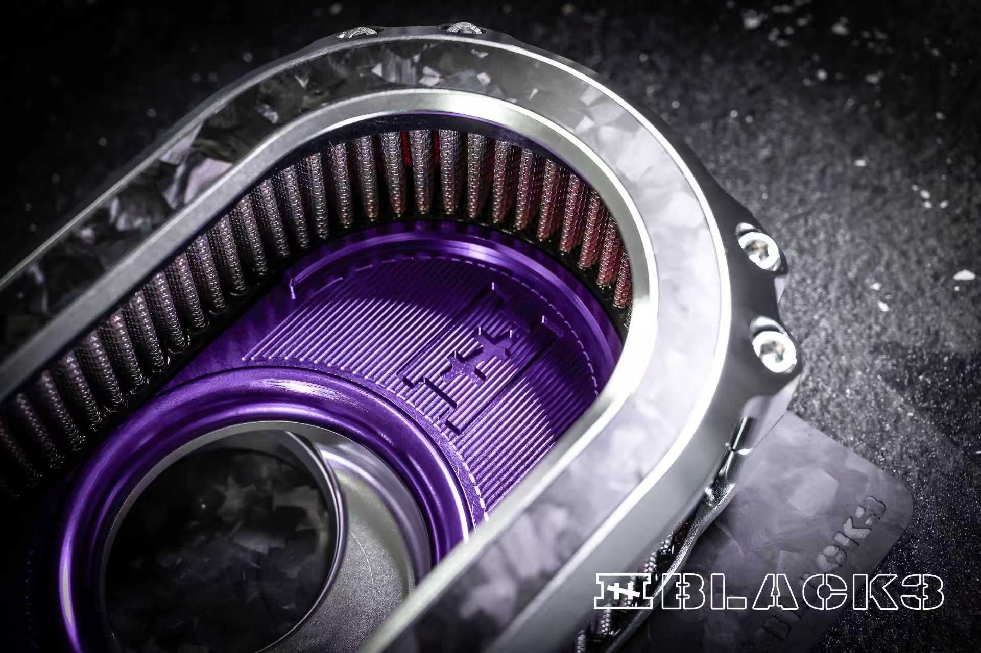 Black3 M8-GEN2 High-Flow Transparent Air Cleaner