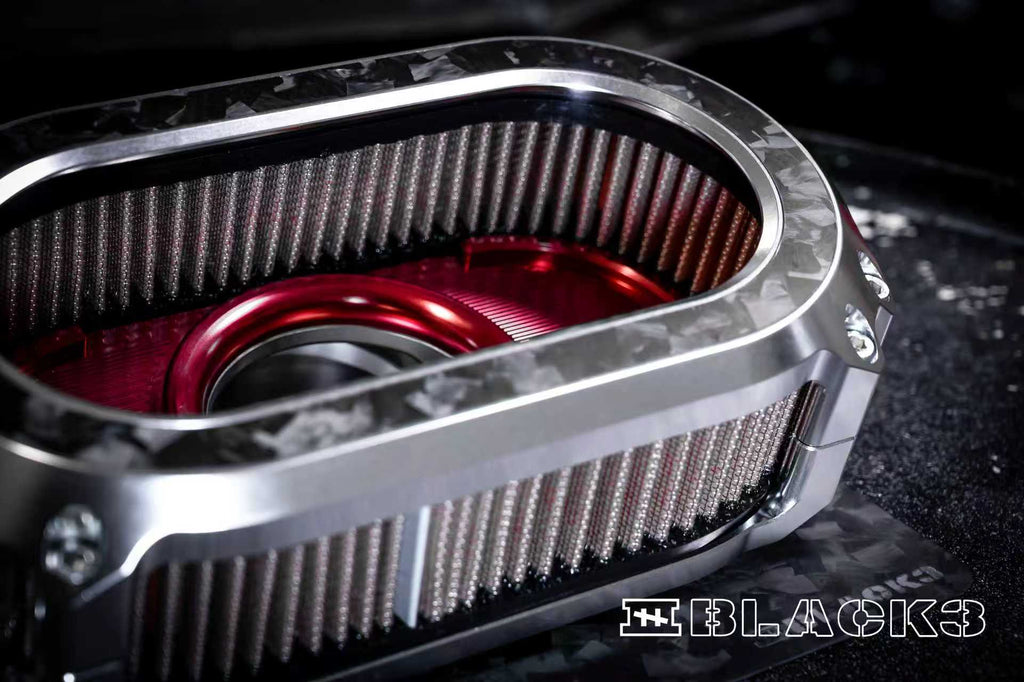 Black3 M8-GEN2 High-Flow Transparent Air Cleaner
