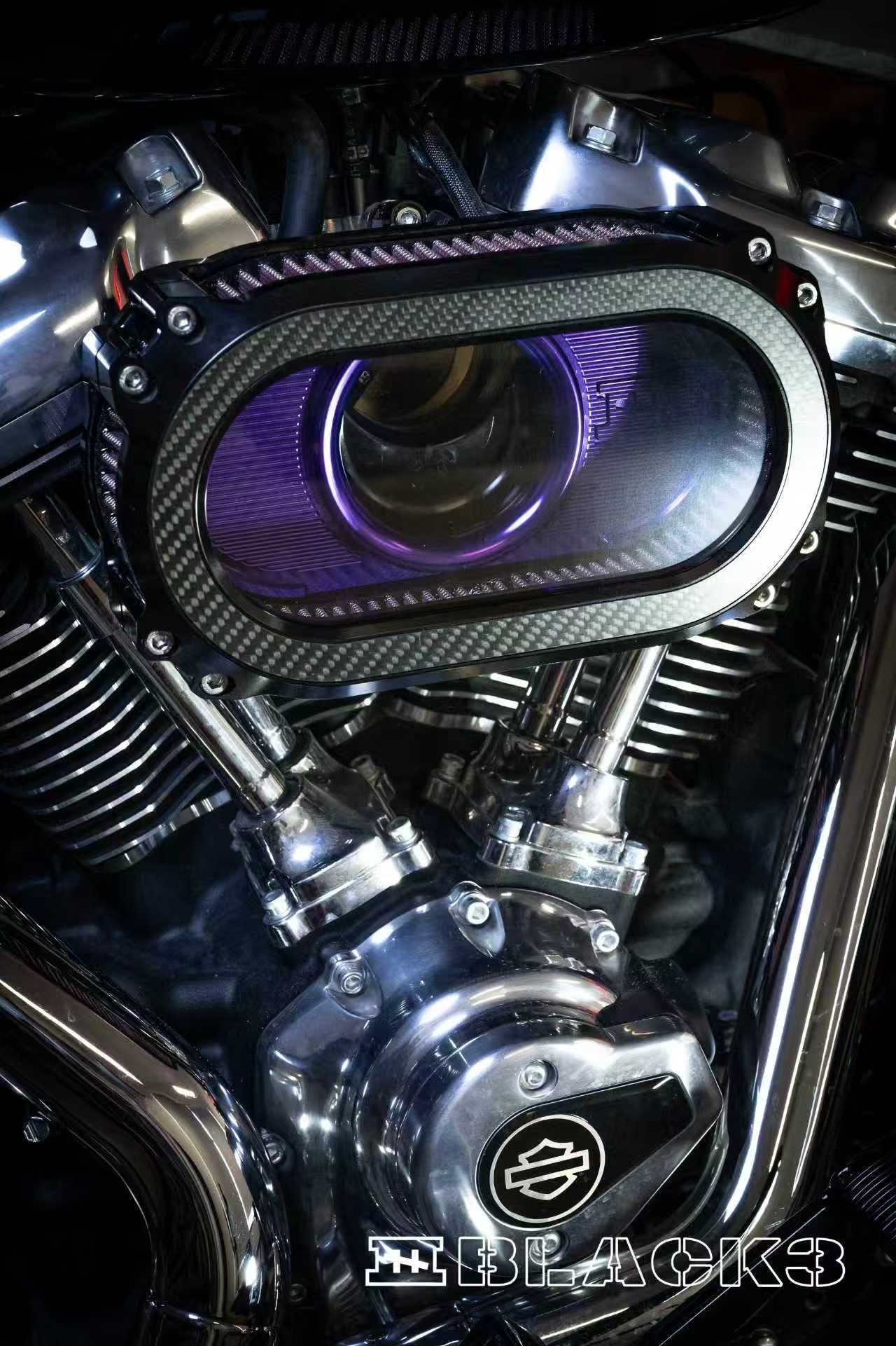 Black3 M8-GEN2 High-Flow Transparent Air Cleaner