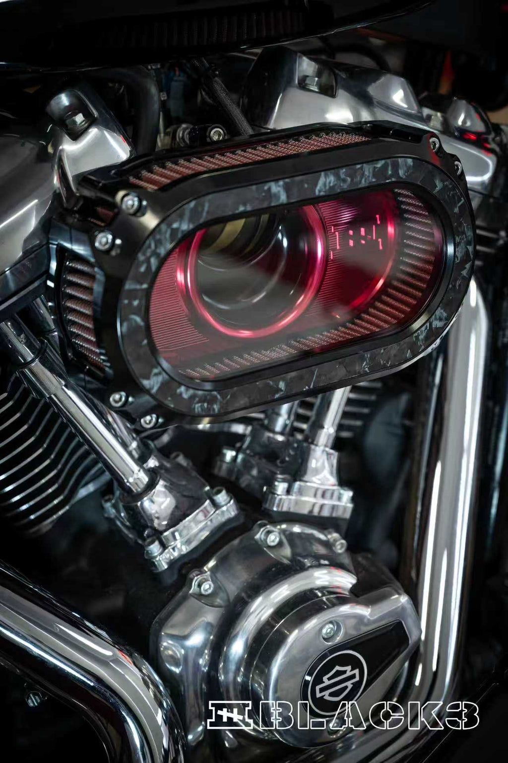 Black3 M8-GEN2 High-Flow Transparent Air Cleaner