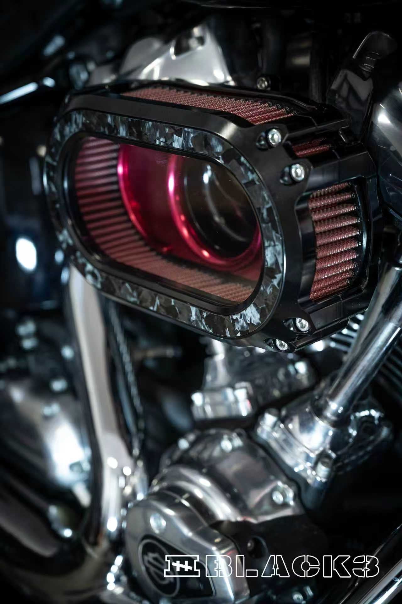 Black3 M8-GEN2 High-Flow Transparent Air Cleaner