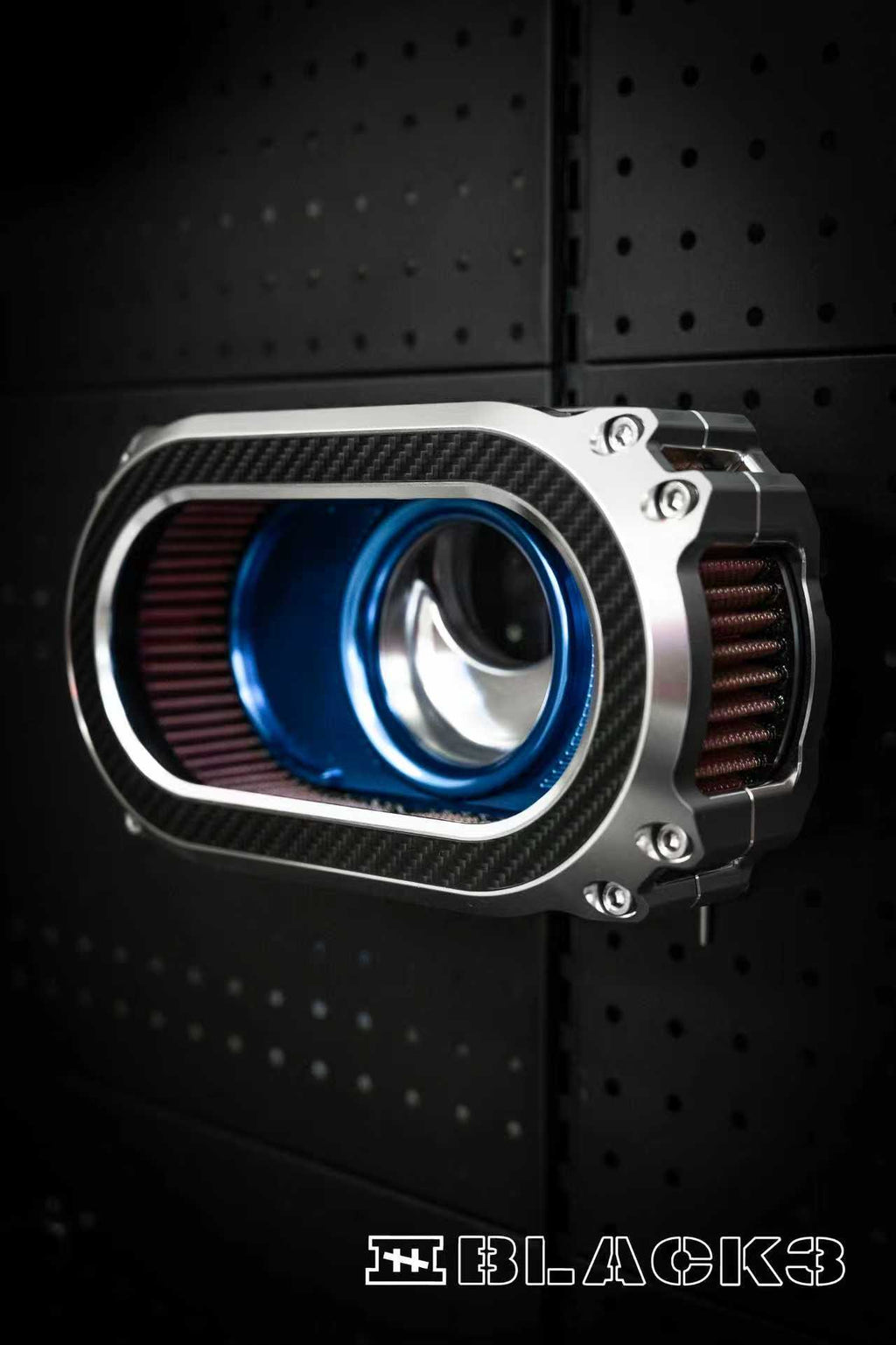 Black3 M8-GEN2 High-Flow Transparent Air Cleaner