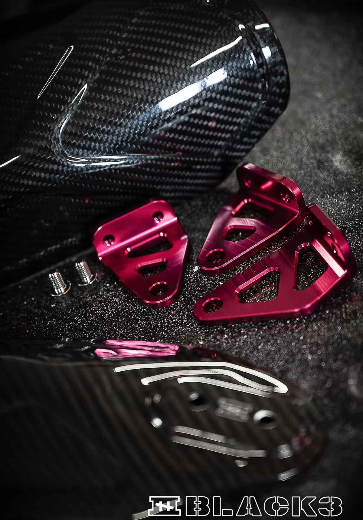 carbon fiber handguard for Harley-Davidson, product front view
