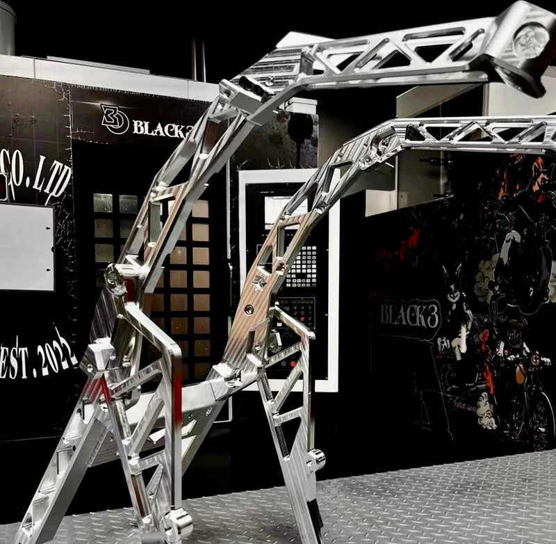 performance touring subframe tail for Harley-Davidson, detail view