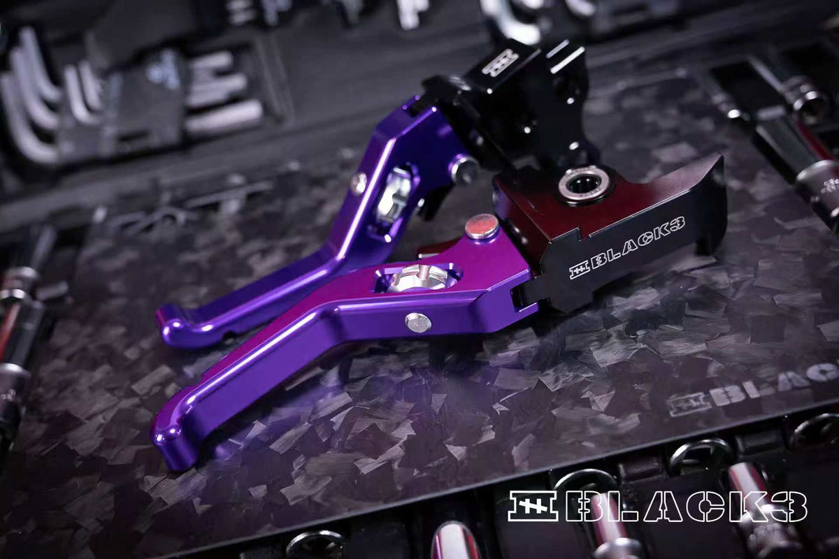 Black3 Adjustable Three-Finger Racing Lever