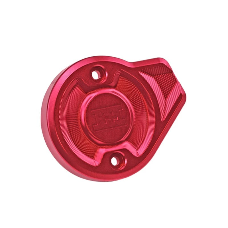 CNC performance timing cover for Harley-Davidson, close-up