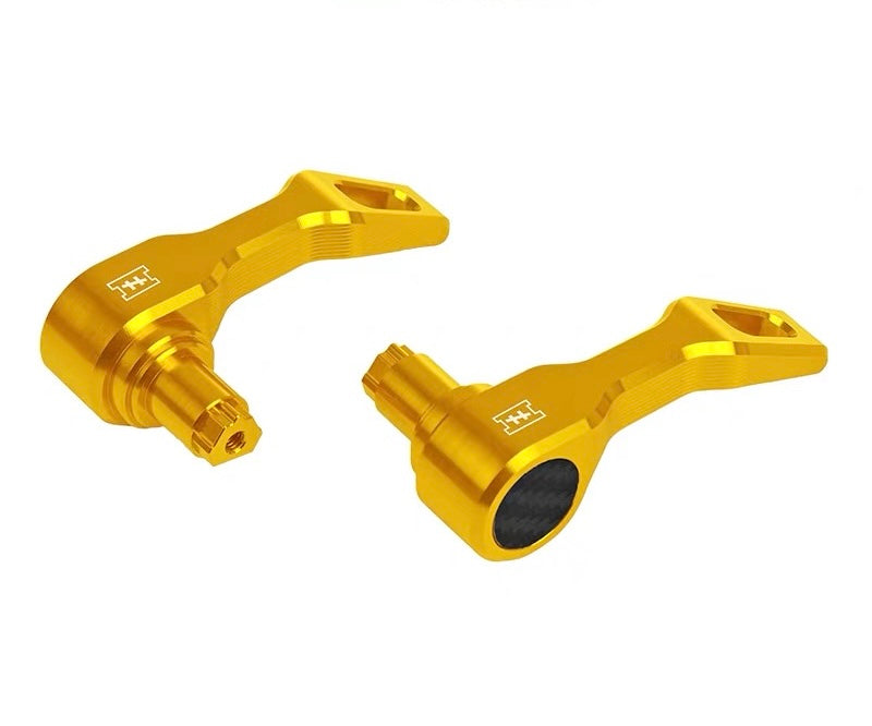 CNC saddlebag switch for Harley-Davidson Touring, close-up