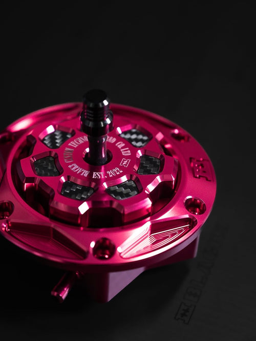 CNC 7-spoke fuel cap for Harley-Davidson, product front view