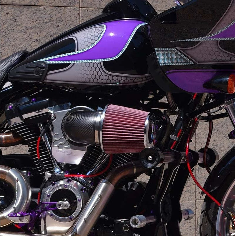 Mushroom Head Air Intake Filter Kit – K&N Reusable Core for Harley-Davidson, detail view