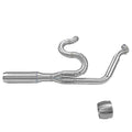 CNC 2-into-1 supersport exhaust for Harley-Davidson, close-up