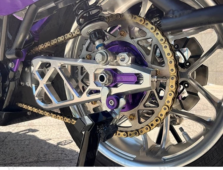 chain drive conversion kit for Harley-Davidson, comparison view