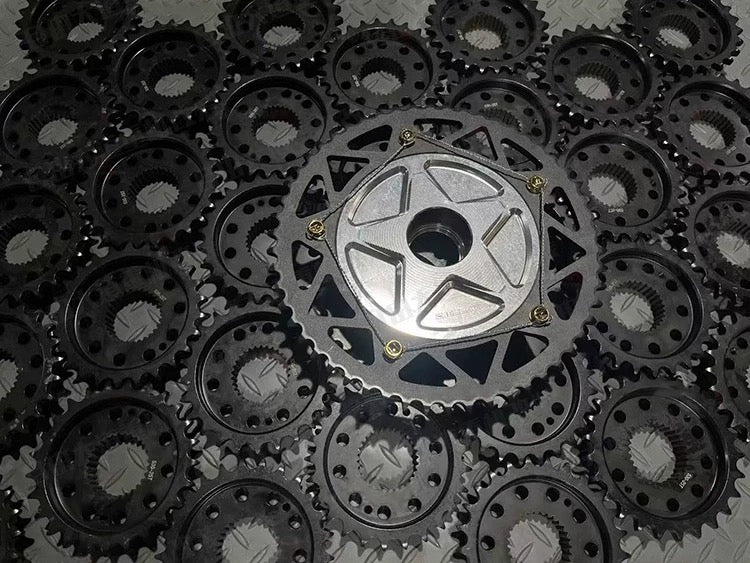 chain drive conversion kit for Harley-Davidson, installed view