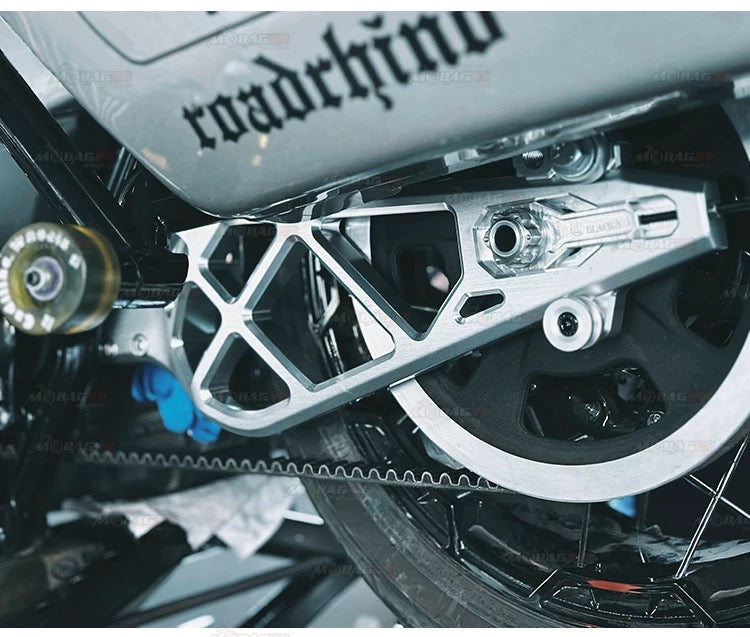 forged aluminum rear swingarm for Harley-Davidson, top view