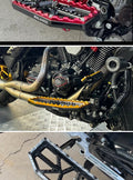 Chocolates series CNC floorboards for Harley-Davidson, close-up