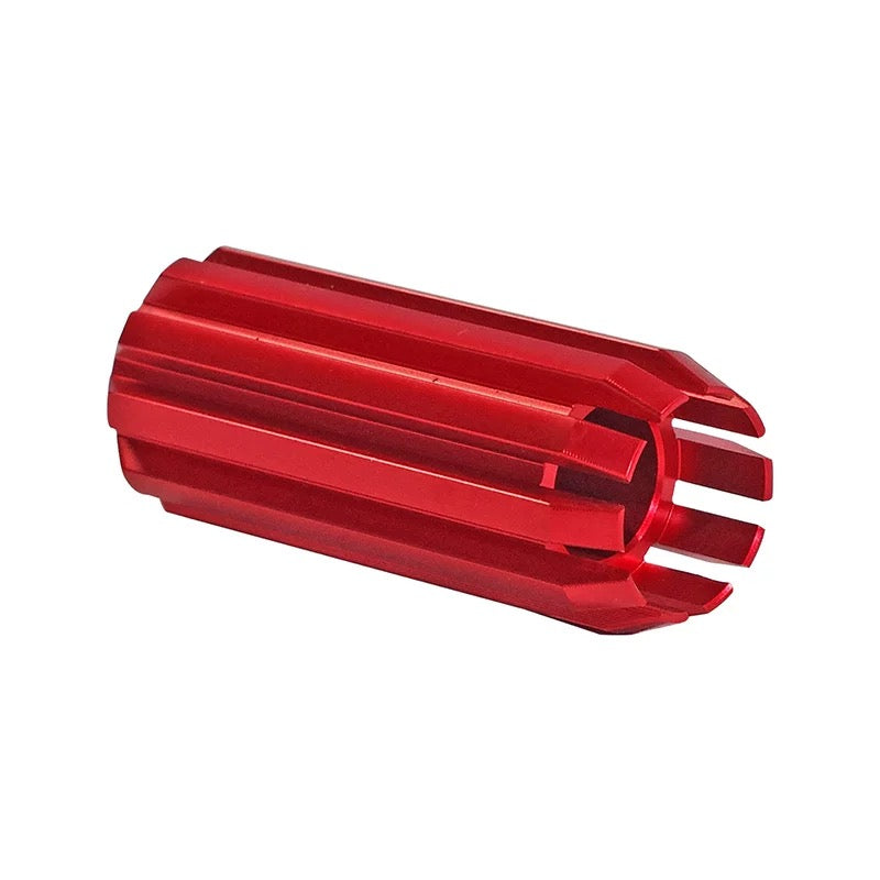 Flash Hider turbojet shift peg for Harley-Davidson, close-up