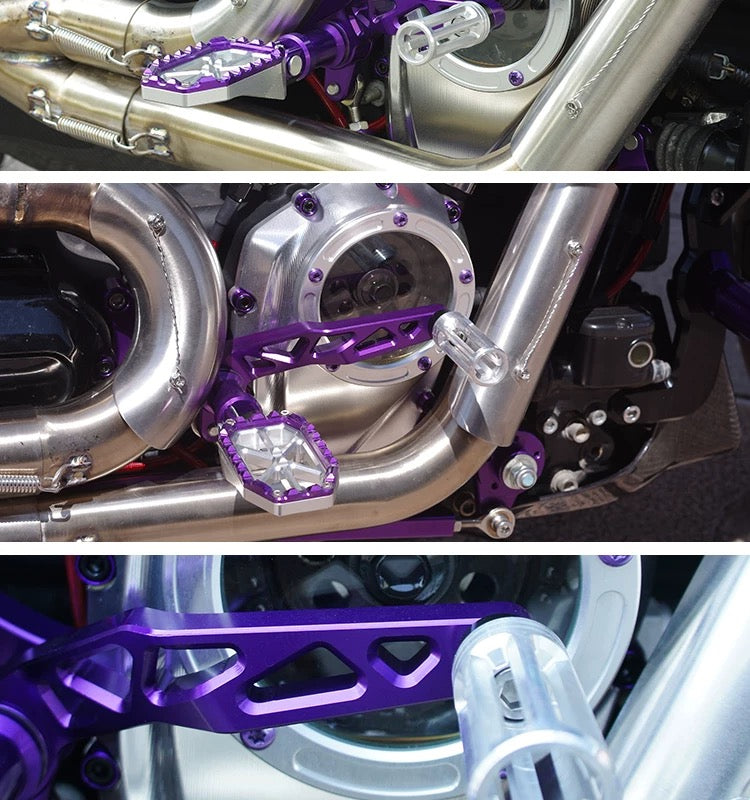 Flash Hider turbojet shift peg for Harley-Davidson, comparison view