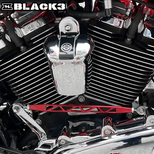 CNC mechanical arm shift linkage for Harley-Davidson, detail view