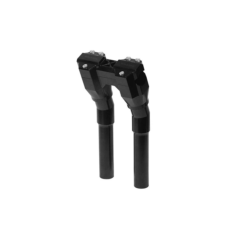Shell Case CNC handlebar risers for Harley-Davidson, close-up