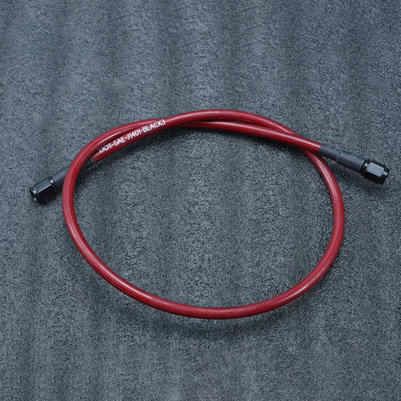braided oil tube and clutch cable set for Harley-Davidson, side profile