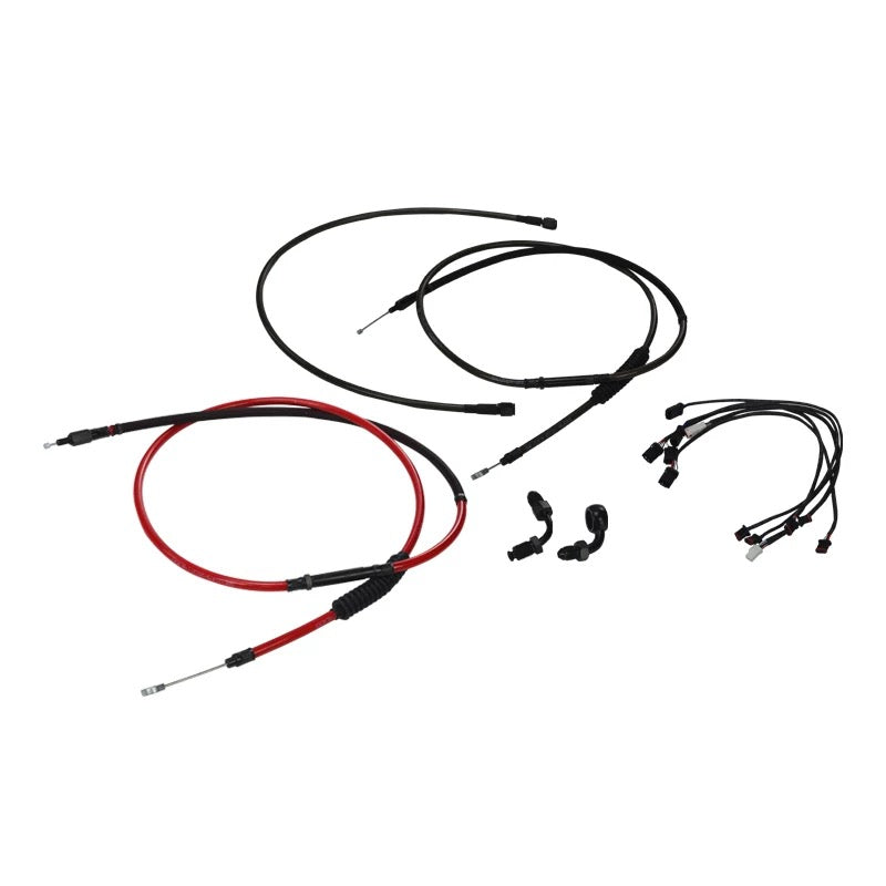 braided oil tube and clutch cable set for Harley-Davidson, product front view