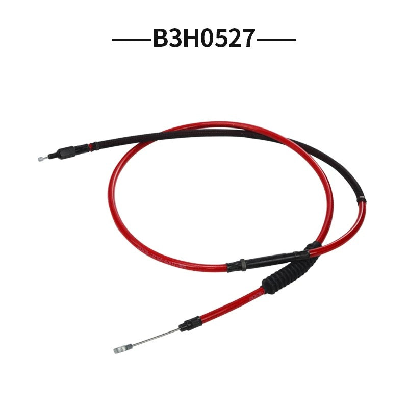 braided oil tube and clutch cable set for Harley-Davidson, alternate angle