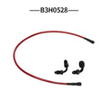 braided oil tube and clutch cable set for Harley-Davidson, rear view