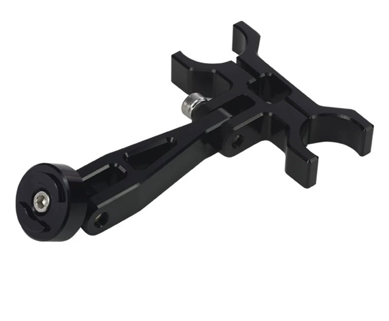 CNC motorcycle phone mount bracket for Harley-Davidson, alternate angle