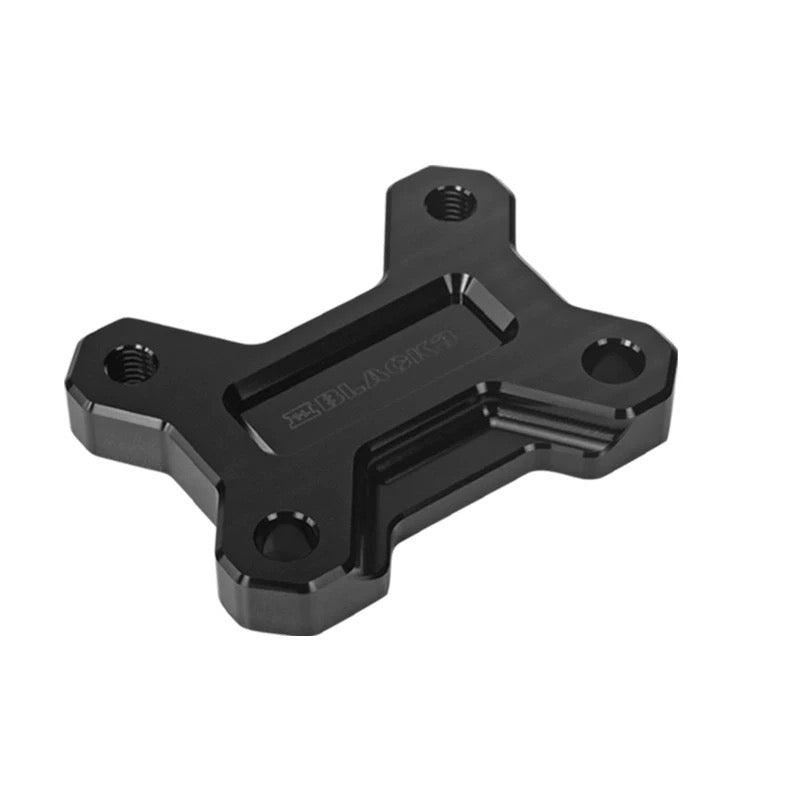 CNC pull back plate for Harley-Davidson handlebars, detail view
