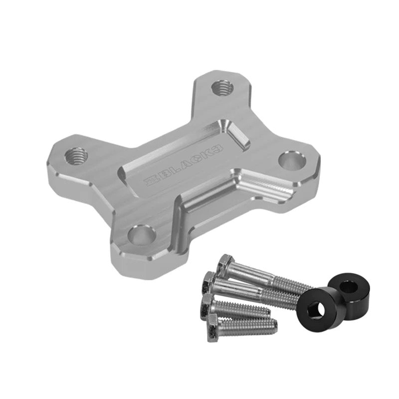 CNC pull back plate for Harley-Davidson handlebars, side profile