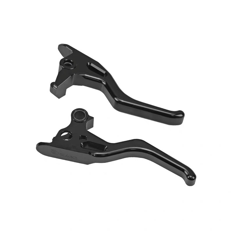 CNC short hand levers for Harley-Davidson Softail and Touring, alternate angle