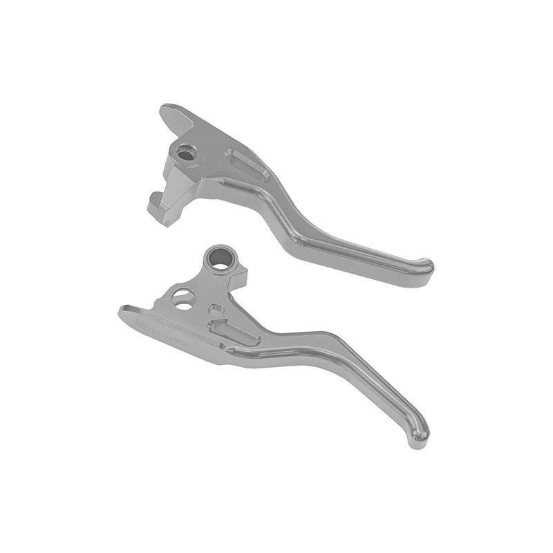 CNC short hand levers for Harley-Davidson Softail and Touring, comparison view