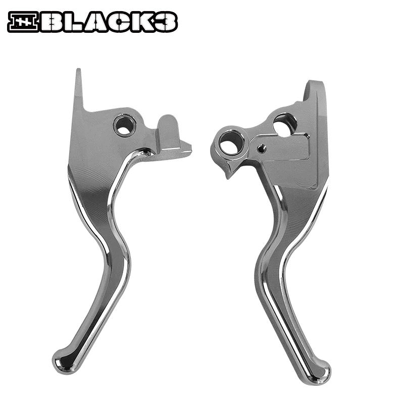 CNC short hand levers for Harley-Davidson Softail and Touring, detail view