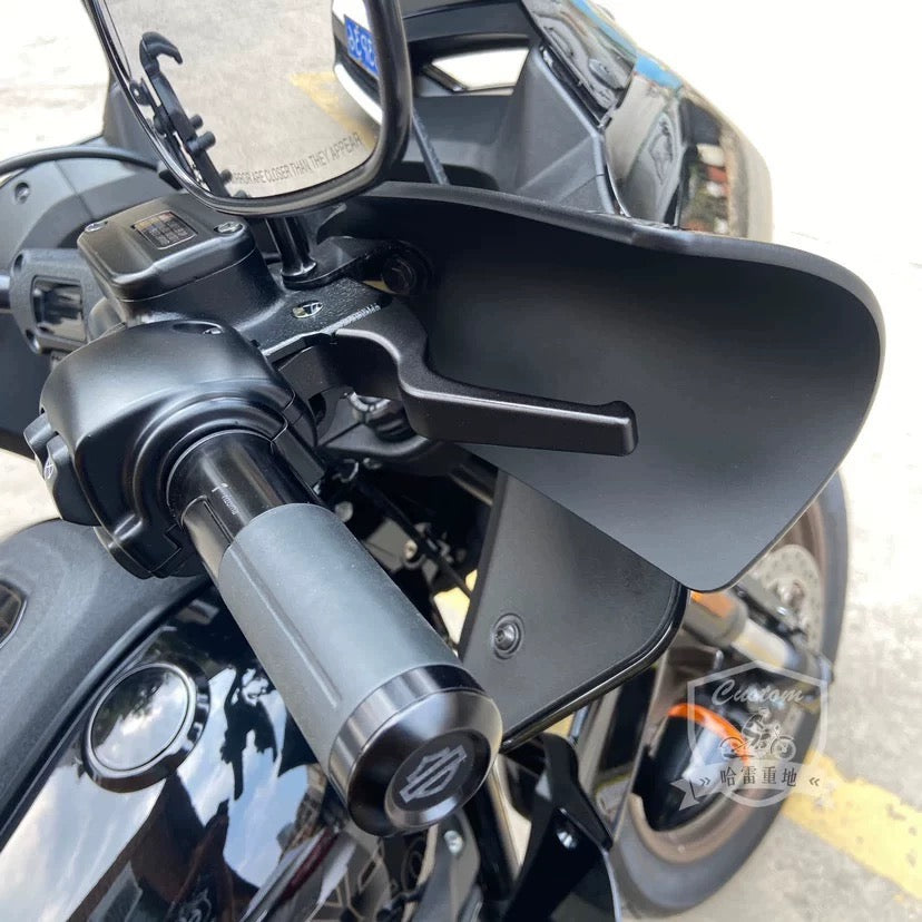 CNC short hand levers for Harley-Davidson Softail and Touring, side profile