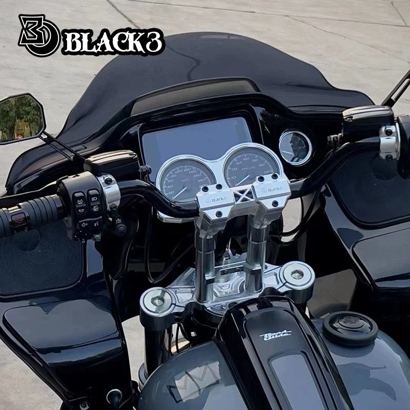 CNC clutch and brake perch clamp for Harley-Davidson, detail view