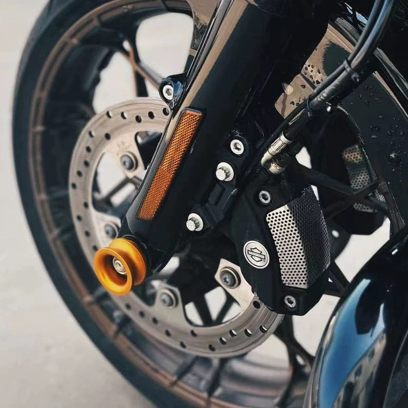 CNC axle nut covers for Harley-Davidson, side profile