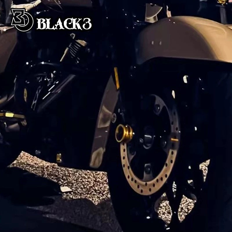 CNC axle nut covers for Harley-Davidson, product front view