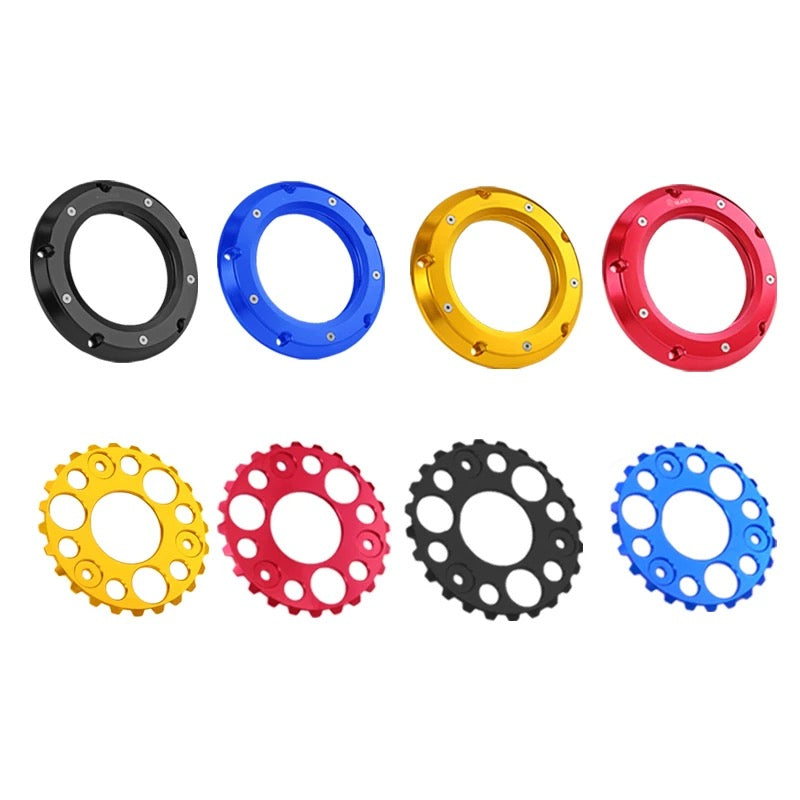 Black3 Clear Derby Cover & Clutch Spoke Plate