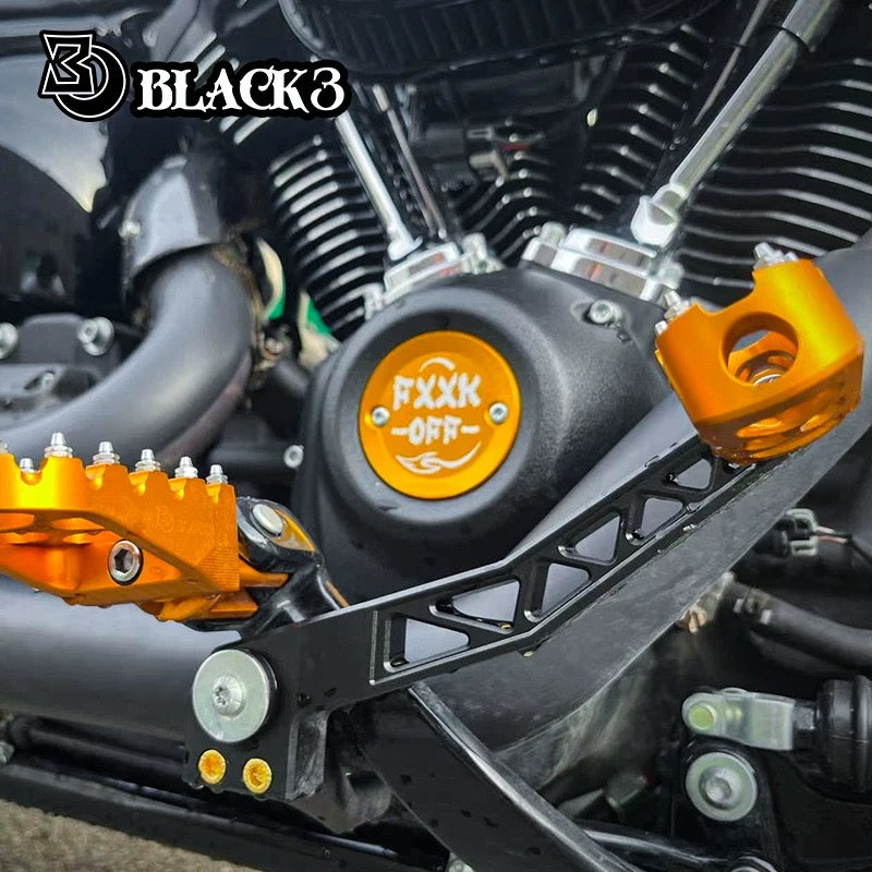 CNC timing cover for Harley-Davidson, detail view
