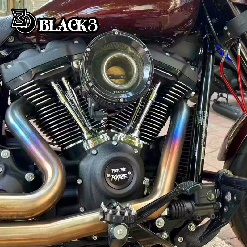 CNC timing cover for Harley-Davidson, side profile