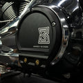 CNC slider derby cover for Harley-Davidson, product front view