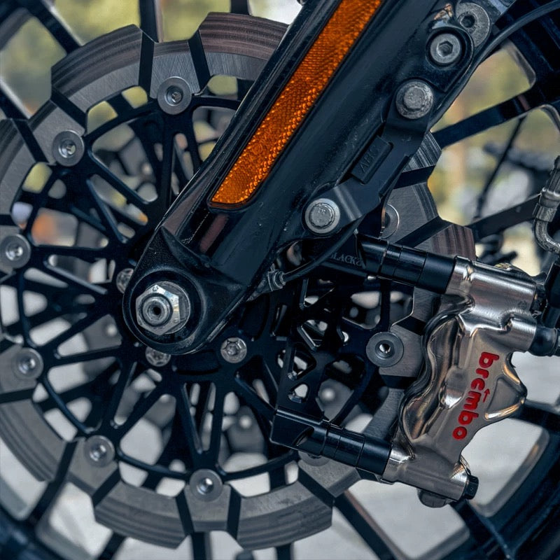 performance racing brake rotor for Harley-Davidson, alternate angle