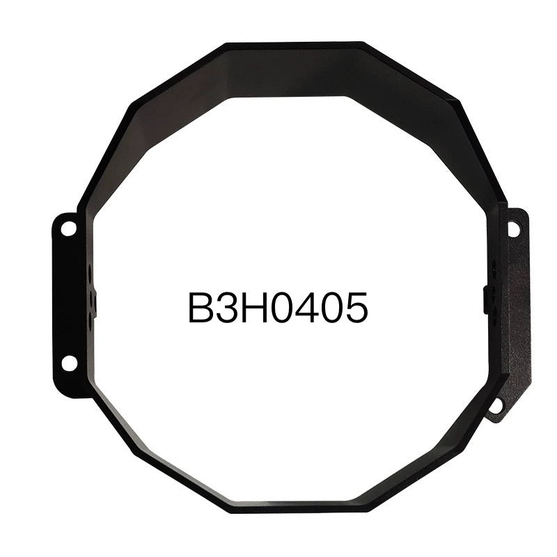 Baja Designs lamp bracket for Harley-Davidson, comparison view