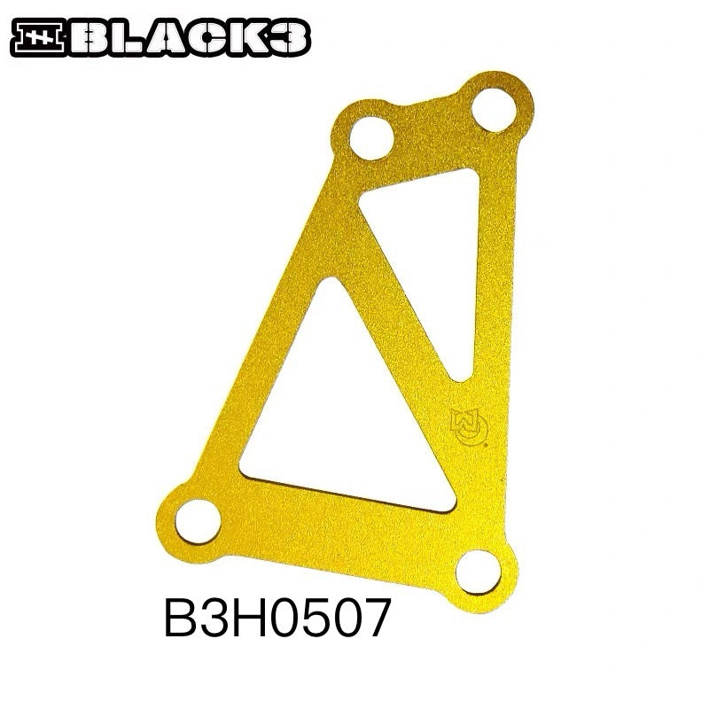 Ohlins steering damper bracket for Harley-Davidson, side profile