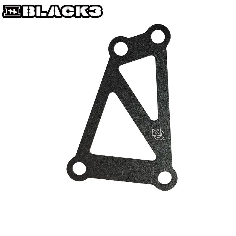 Ohlins steering damper bracket for Harley-Davidson, close-up