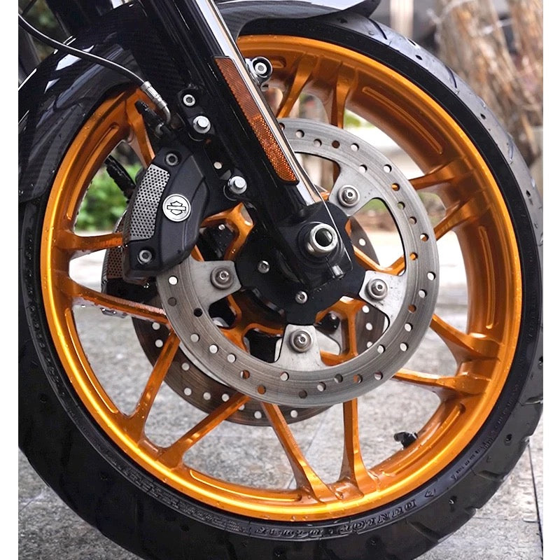 CNC 7-Spoke Forged Wheel for Harley | Black3 – Black3 Canada